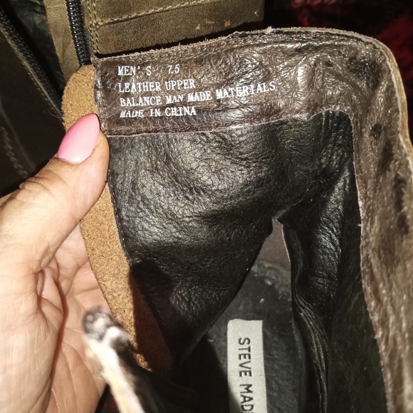 Steve Madden distressed leather ankle boots 7.5 Serpico main image 6